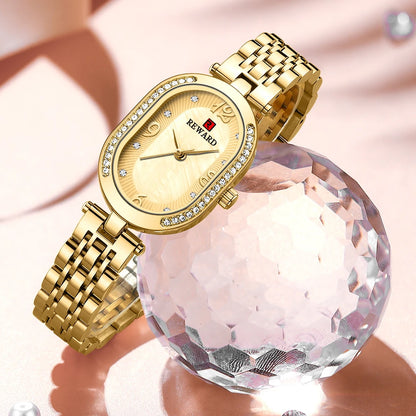 Exquisite Minimalist Luxury Stain Steel Waterproof Quartz Rose Gold Watches