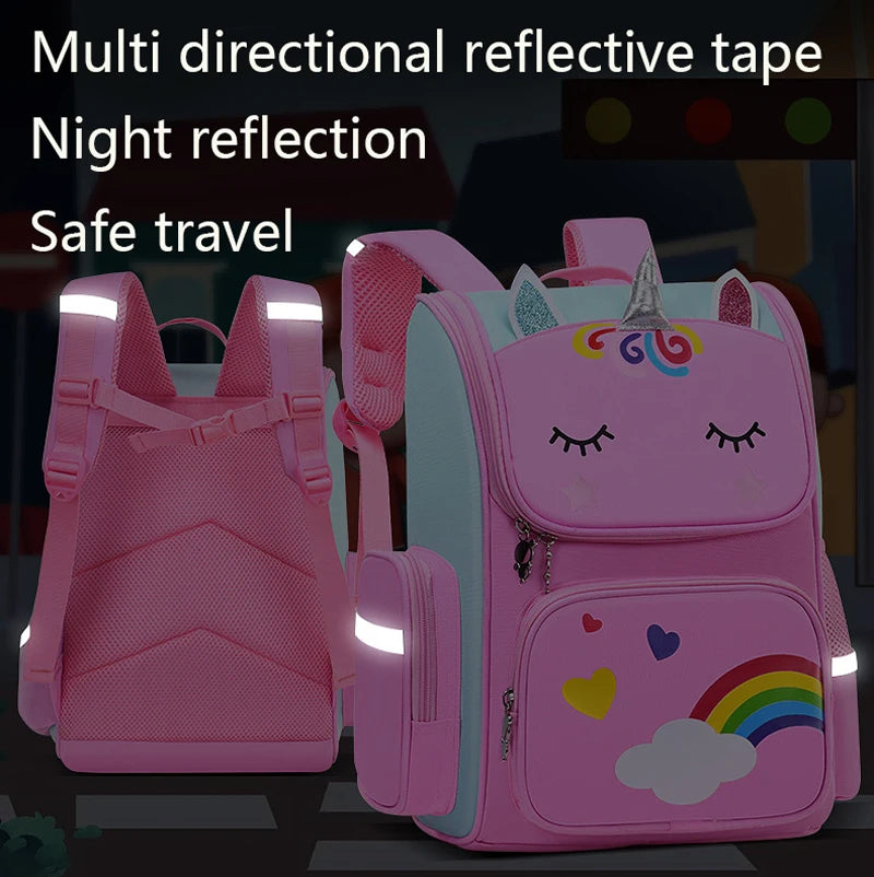 Backpack Large Capacity Waterproof Unicorn School Bag
