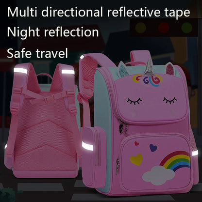 Backpack Large Capacity Waterproof Unicorn School Bag