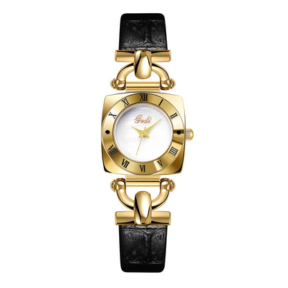 Niche Square Leather Straps Waterproof watches