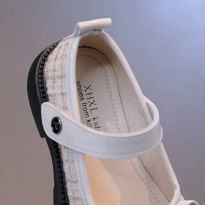 Leather Bowknot Mary Jane Shoes