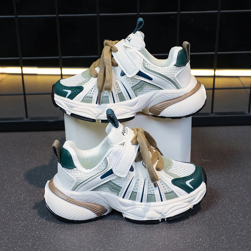 Mesh Breathable Chunky Non Slip Lace Up Sneakers