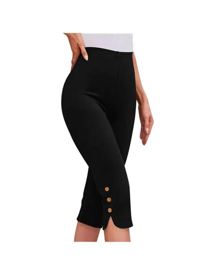 High-Waisted Elastic Seven-Foot Pants