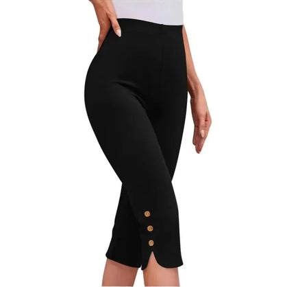 High-Waisted Elastic Seven-Foot Pants