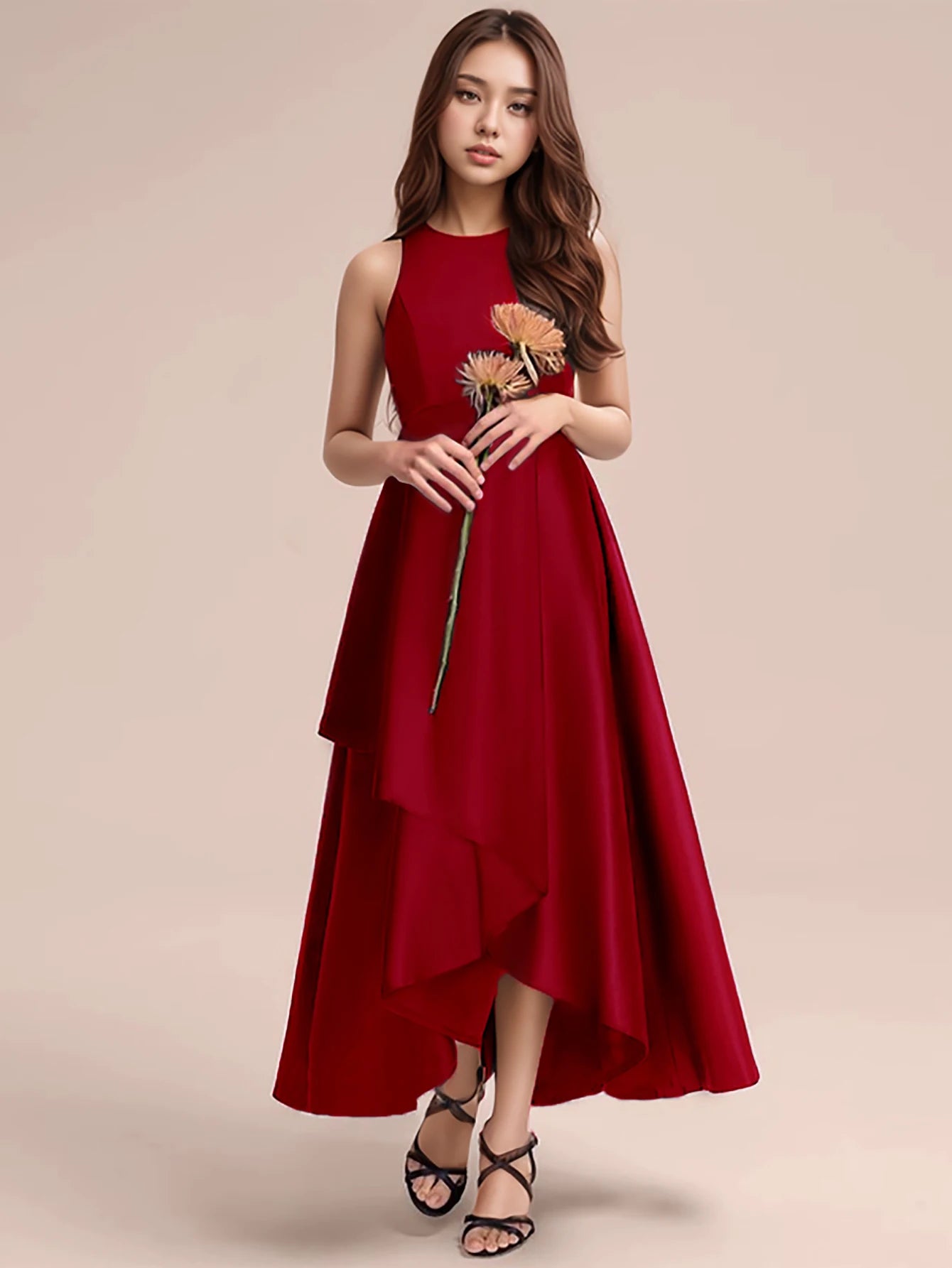 High Quality Dark Green Long Dresses For Teenage