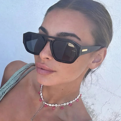 Vintage Punk Square Frame Sunglasses