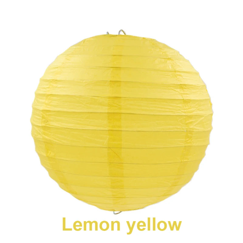 10/15/20/25/30cm Round Chinese Paper Lanterns Birthday Wedding Decor Gift