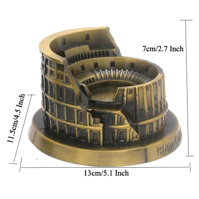 Metal Architecture Figurine World Famous Landmark Building