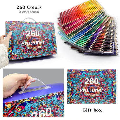 48/72/120/150/160/180Colors Pencils Professional Oil Wood