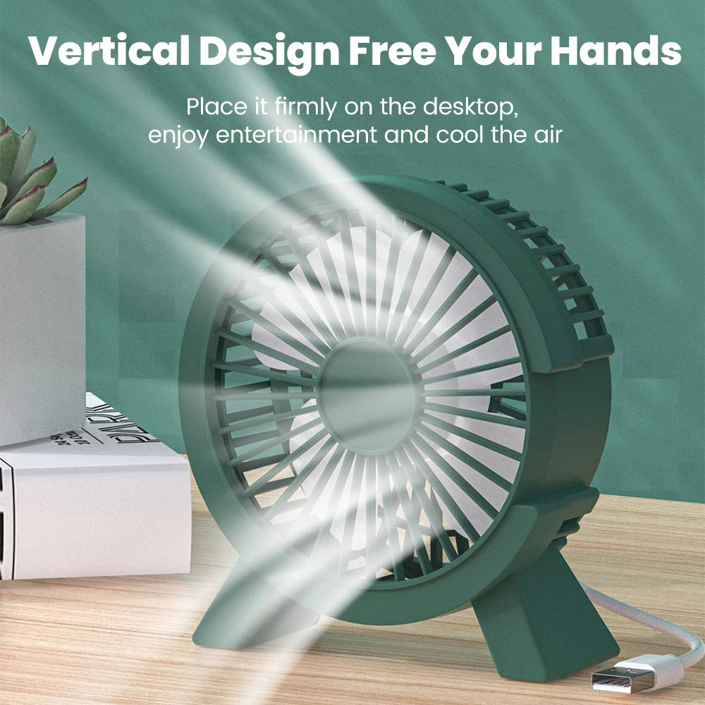 Mini USB Rechargeable Table Fan Portable USB