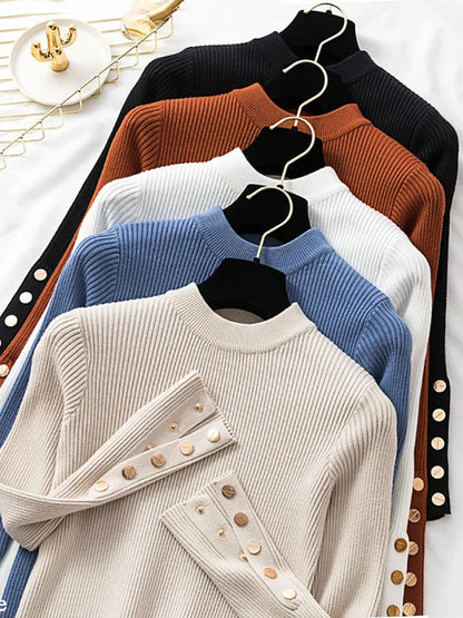 Long Sleeve O-neck Chic Sweater