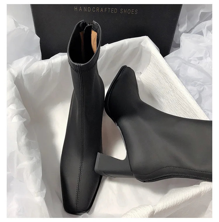 DANA Soft Leather High Heel Boots