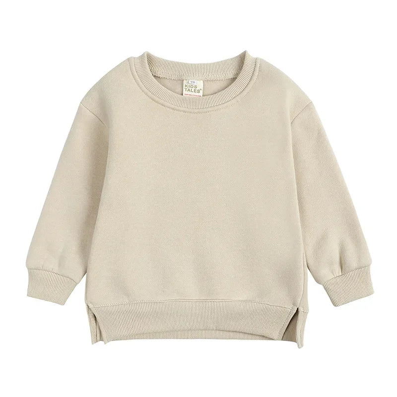 Winter Spring Pullovers Korean Baby Thicken Fleece 6M-7T Hoodies