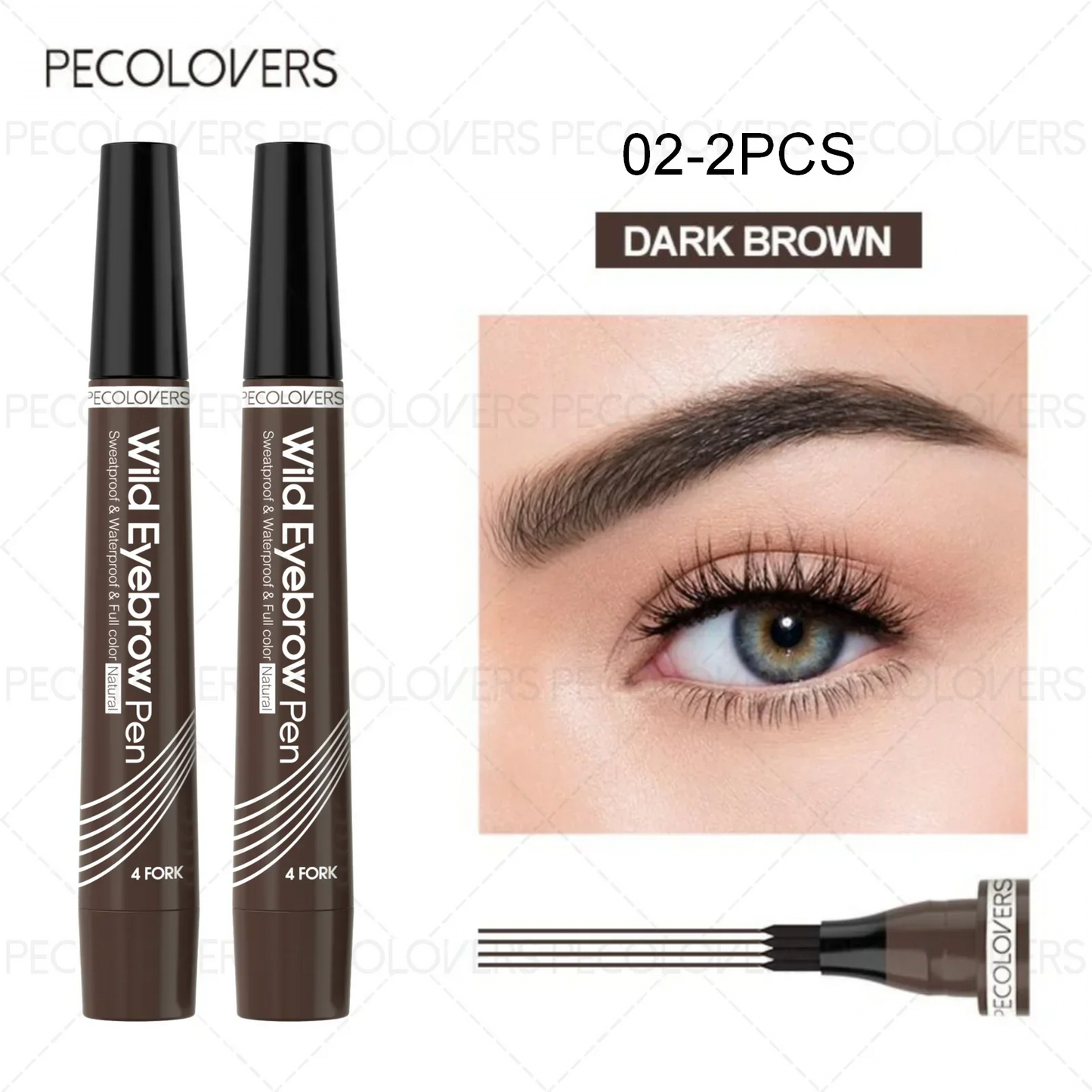 Waterproof Liquid Black Eyebrow Makeup Pencil