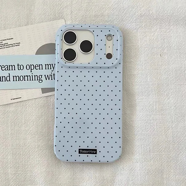 Polka Dot Small Fresh Mobile Phone Case for iPhone Ultra Slim Shockproof Cover