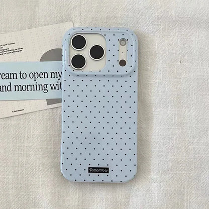 Polka Dot Small Fresh Mobile Phone Case for iPhone Ultra Slim Shockproof Cover