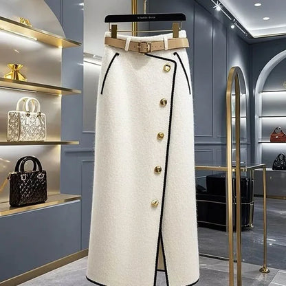 Long High Waist Soft Loose Joker Skirt