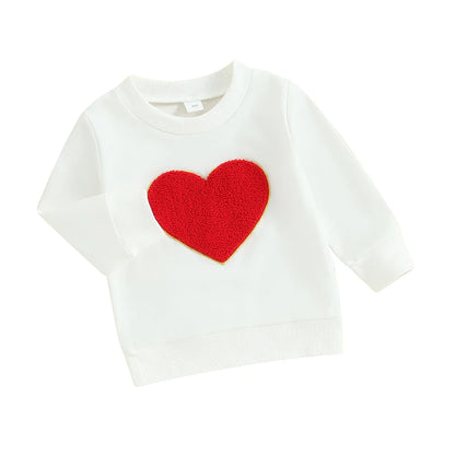 0-3Y Baby Kids Valentine's Day Sweatshirts Tops Toddler