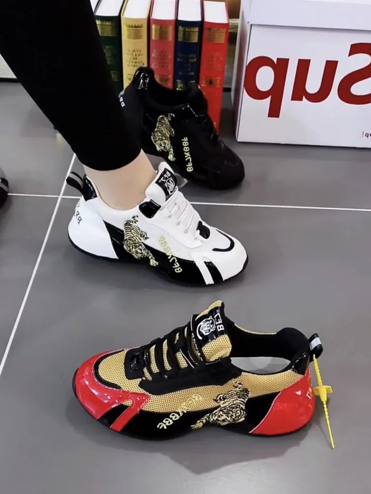 Auspicious Tiger Breathable Sneakers