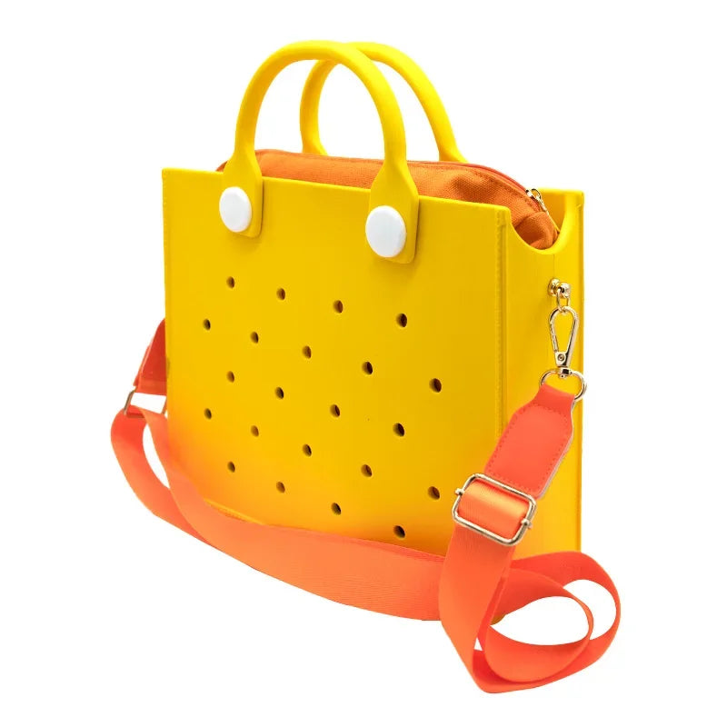 Tote Handbag Storage EVA Large Leather Shoulder Casual Waterproof Bag