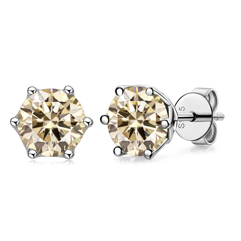 DANA 1/2/4CT VVS Russian Diamond Earrings