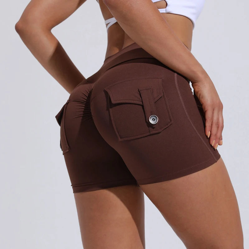 Scrunched Butt Gym High Wais Sexy Sports Shorts