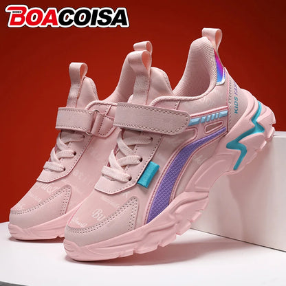 Children's Leather Walking Running Sneakers