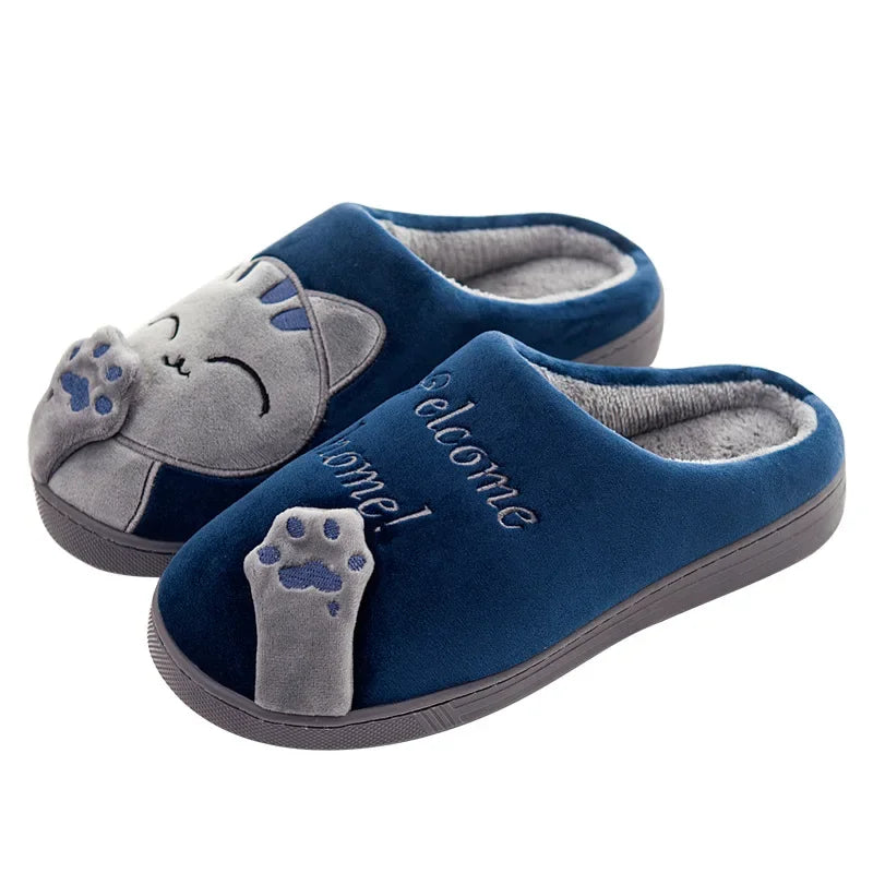 Cartoon Cat Soft Cotton Slippers