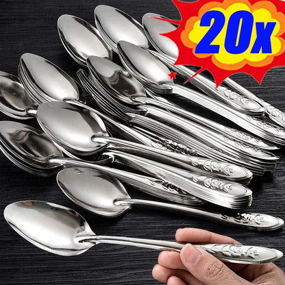 17cm Stainless Steel Long Handle Soup Spoon