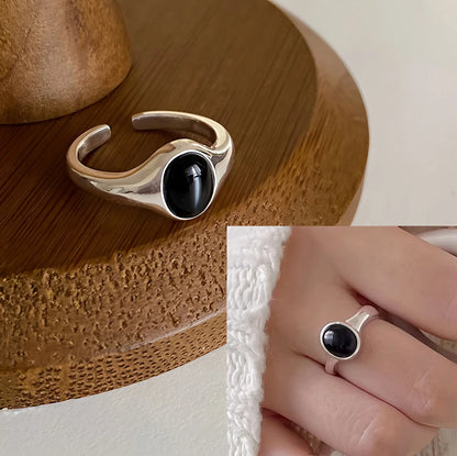 925 Sterling Silver Sparckling Moonstone Minimalist Handmade Ring