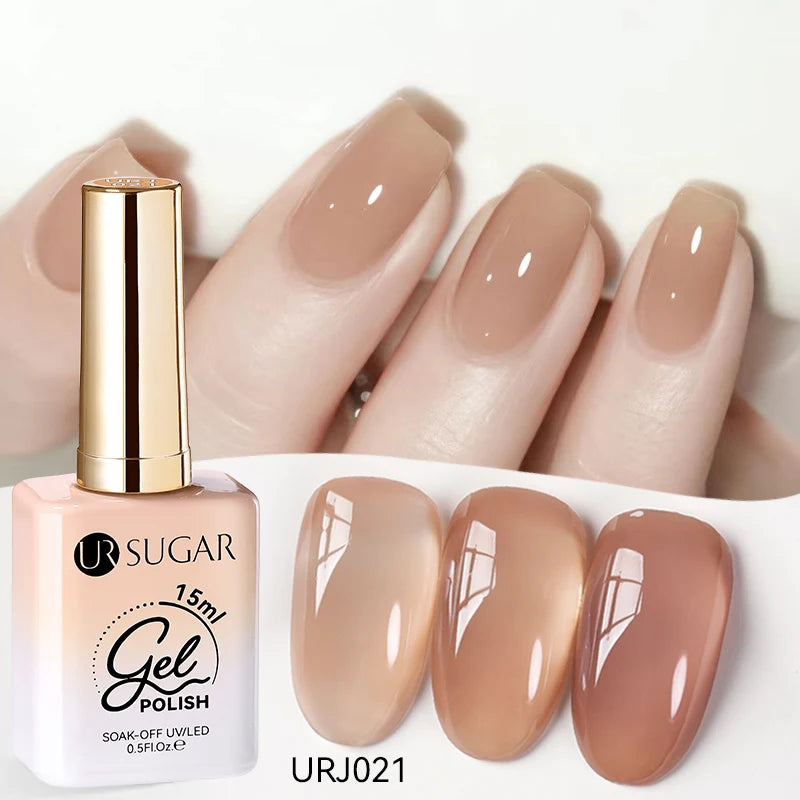 SUGAR Jelly Milky White Translucent Gel Polish