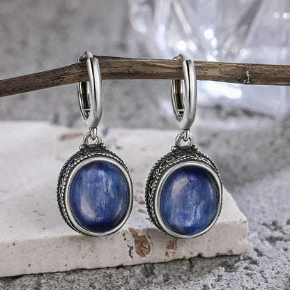925 Sterling Silver Natural Labradorite Earrings