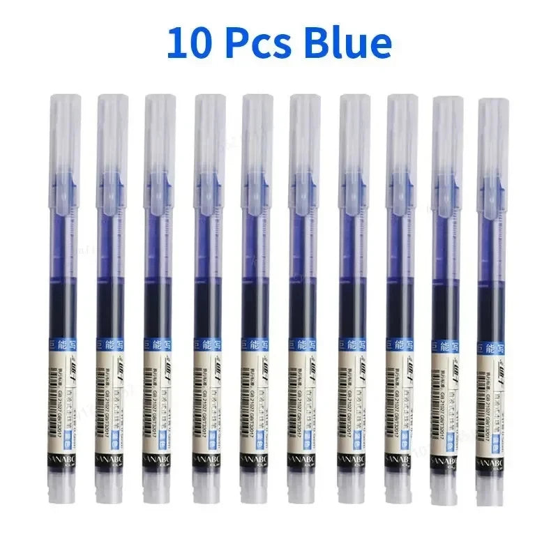 10 Pcs Color Gel pens Quick Drying Large Capacity Marking Drawing
