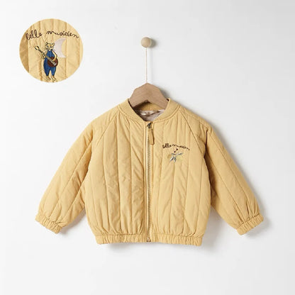 1-6Y Spring Thickened Cotton Baby Warm Coat Toddler Jacket