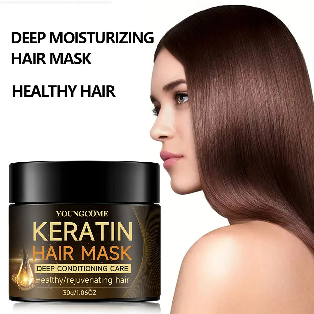 Keratin Hair Mask Moisturizer Conditioner Soft Smooth Frizz Damaged Hair