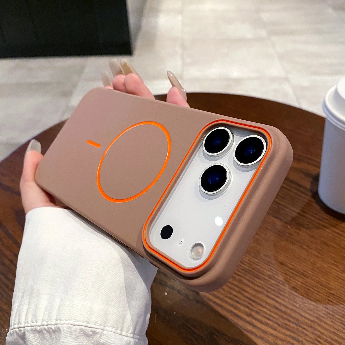 Luxury Magnetic Matte Soft iPhone Case Cover