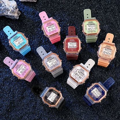 LED Digital Multi Functional Sports Minimalist Electronic Watch