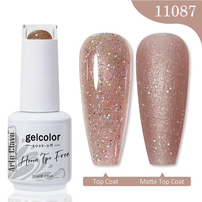 Red Brown Color Gel Nail Polish