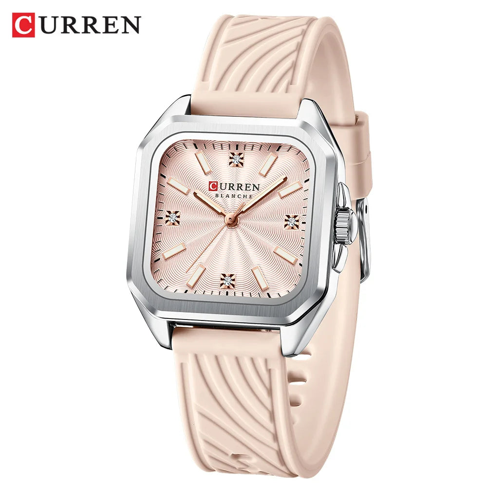 Minimalist Square Quartz Casual Sports Silicone Watches