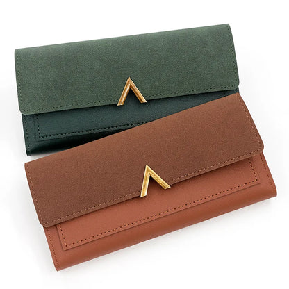 PU Wallet Card Holder Tri-Fold Moneybags Wallet