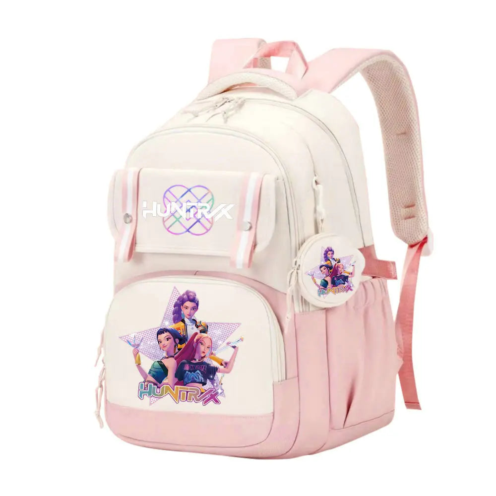 KPop Demon Hunters School Bag Backpack Zipper Bookbag
