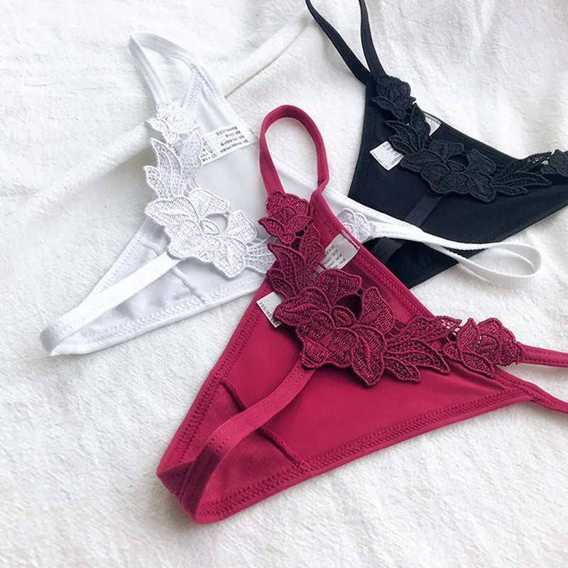 Floral Sexy G String Underwear Lingerie