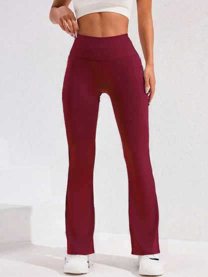 High Waist Flare Leg Yoga Pants