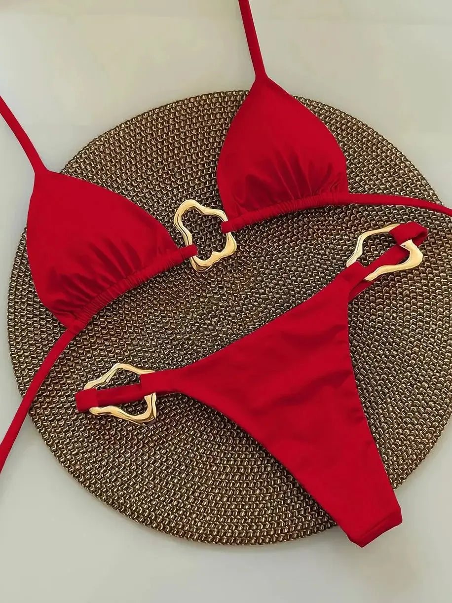 Sexy Halter Micro Swimsuit Bikinis Set
