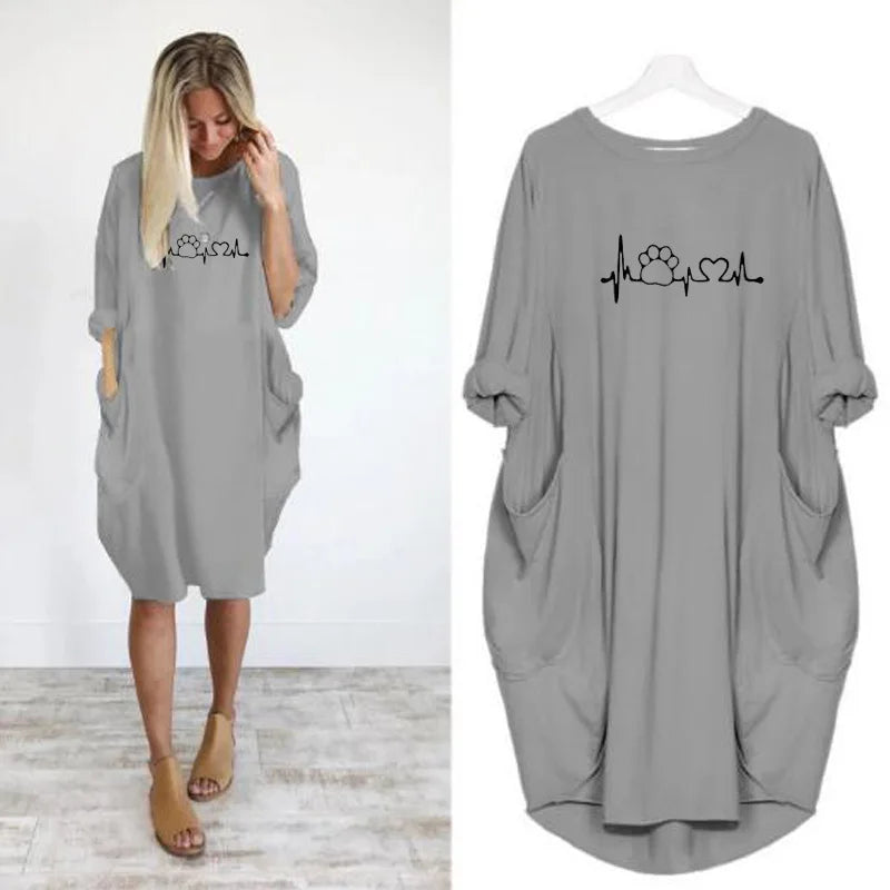 Long Sleeved Plus Size Dress