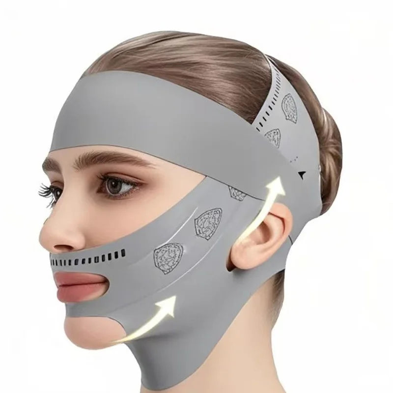 2Piece Lymphatic Face Sculpting Bandage&Massage Brush