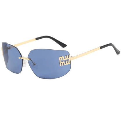 Rimless Luxury Metal High Quality Decoration sunglasses