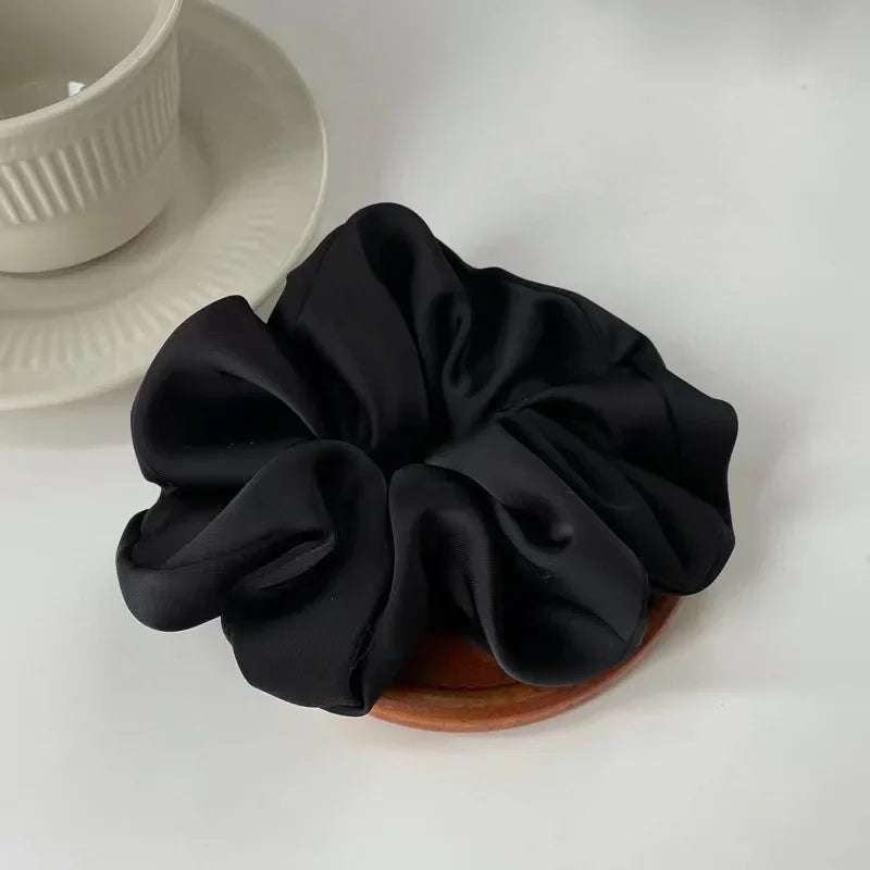 Silk Satin Scrunchies Korean Hair Band P