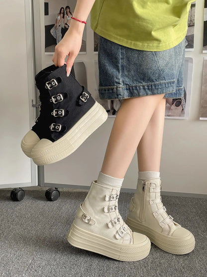 High Top Canvas Grace Waling Shoes