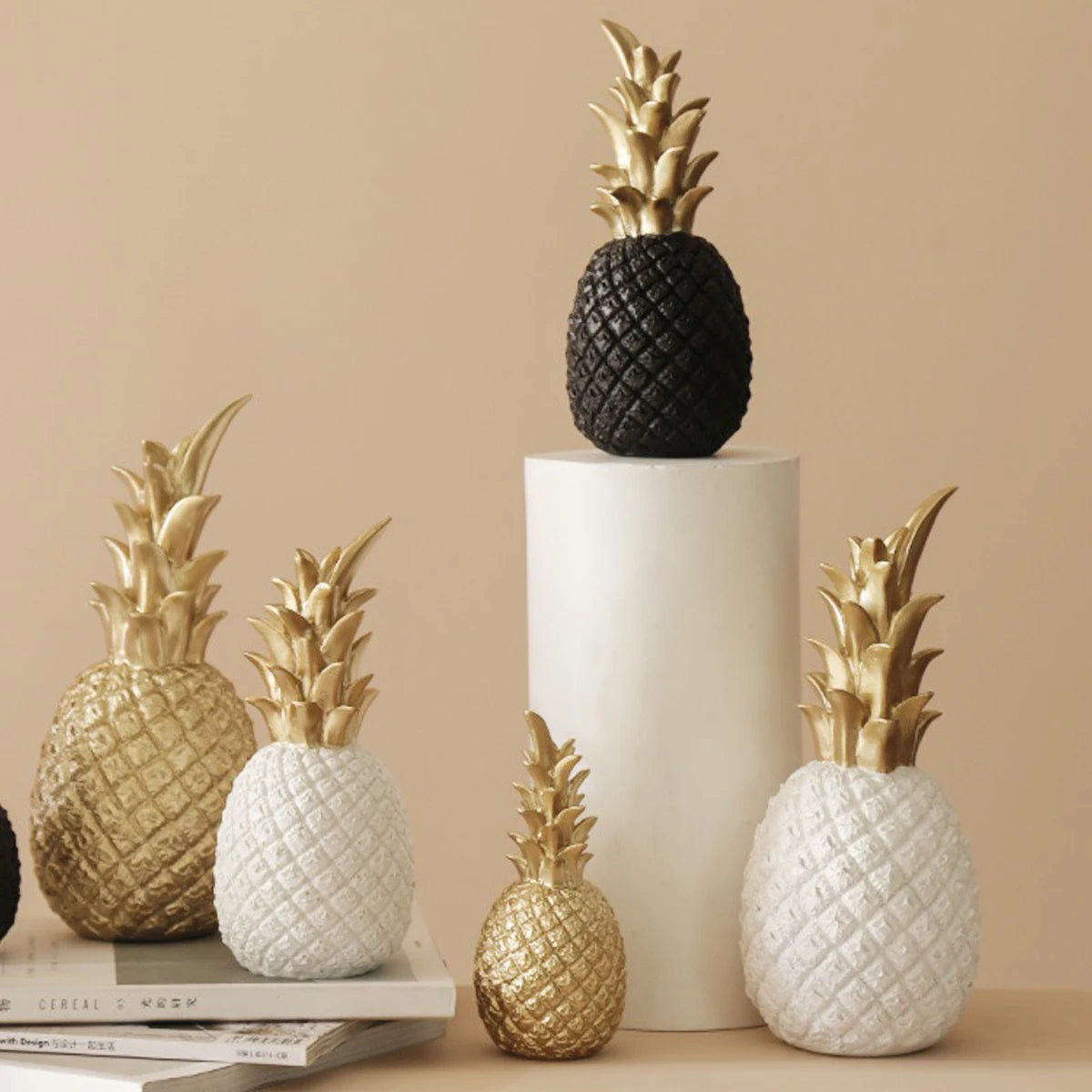 Nordic Gold Pineapple Sculpture Decoration